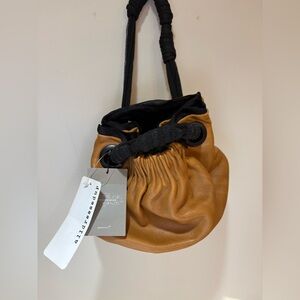 ANTHROPOLOGY SMALL LEATHER HANDBAG